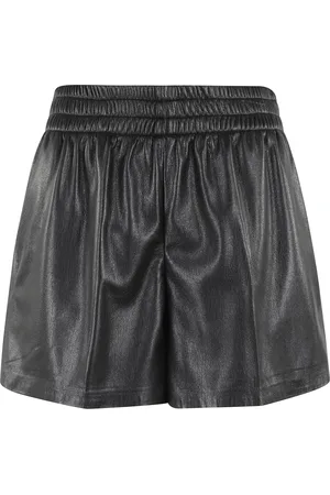 ANINE BING Femme, Shorts, Noir, Taille: 38 FR Shorts en Similicuir Noir