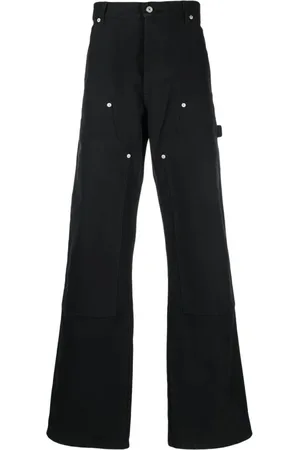 Heron Preston Homme, Pantalons, Noir, Taille: S Jean Carpenter Droit en Toile