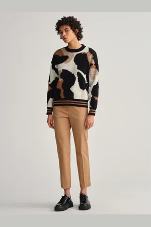 GANT Femme, Pantalons, Brun, Taille: 40 FR Chinos Intemporels