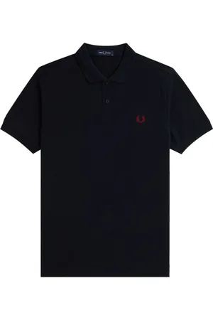 Fred Perry Homme, Tops, Noir, Taille: S Polo Uni Slim Fit