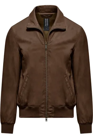 Bomboogie Homme, Vestes, Brun, Taille: XL Chel Leather Jacket