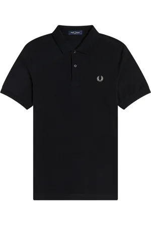 Fred Perry Homme, Tops, Noir, Taille: S Polo Uni - Noir | Chrome