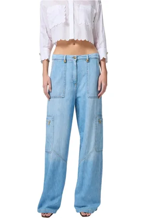 Elisabetta Franchi Femme, Jeans, Bleu, Taille: W29 Cargo Jeans