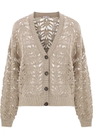 Brunello Cucinelli Femme, Pulls, , Taille: 36 FR Cardigan à Sequins