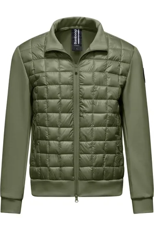 Bomboogie Homme, Vestes, Vert, Taille: 2XL Veste bi-matière en nylon et maille