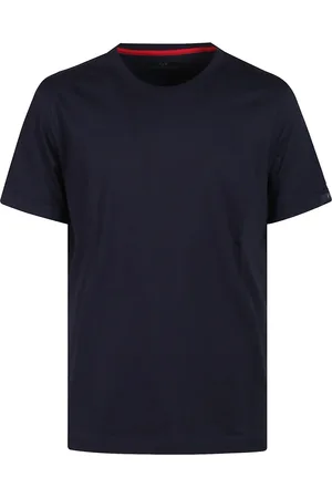 FAY Homme, Tops, Bleu, Taille: M T-shirt Décontracté en Coton