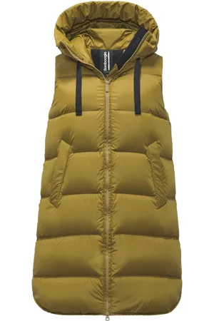 Bomboogie Femme, Vestes, Jaune, Taille: 36 FR Nylon Venice Down Vest