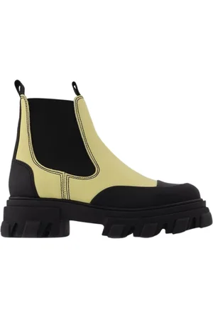 Ganni Femme, Chaussures, Jaune, Taille: 39 EU Bottines à Talons