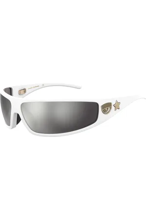 Chiara Ferragni Femme, Accessoires, Blanc, Taille: ONE Size Lunettes de soleil