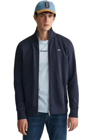 GANT Homme, Vestes, Bleu, Taille: M Veste molleton zippée Shield