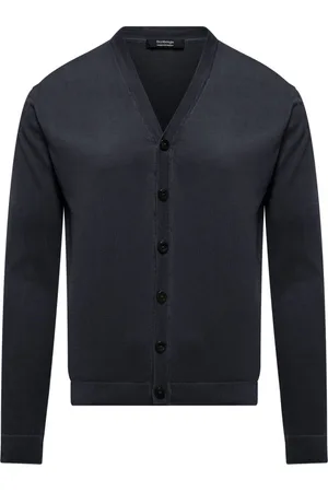 Bomboogie Homme, Pulls, Bleu, Taille: M Cardigan en coton