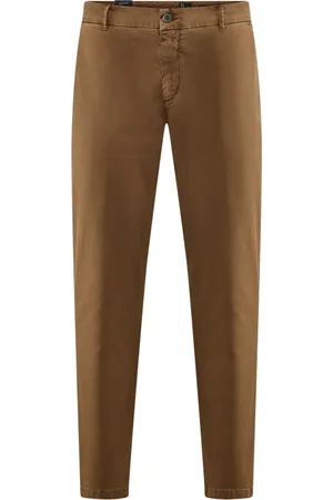 Bomboogie Homme, Pantalons, Brun, Taille: W36 Pantalon Chino en Gabardine de Coton