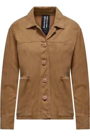Bomboogie Femme, Vestes, Brun, Taille: 42 FR Midy Veste en Cuir