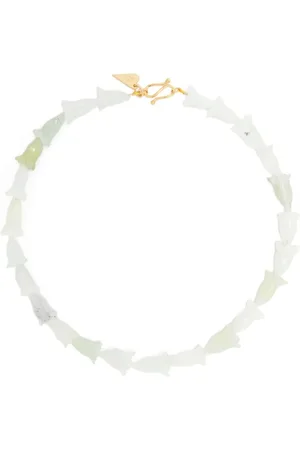 FORTE FORTE Femme, Accessoires, Vert, Taille: ONE Size Collier fleur et pierres dures