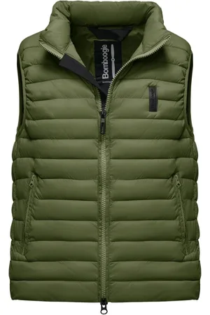 Bomboogie Homme, Vestes, Vert, Taille: L Gilet en nylon