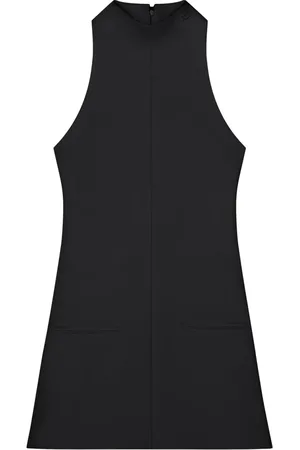 Courrèges Femme, Robes, Noir, Taille: 40 FR Robe A Noir Sans Manches Trapèze