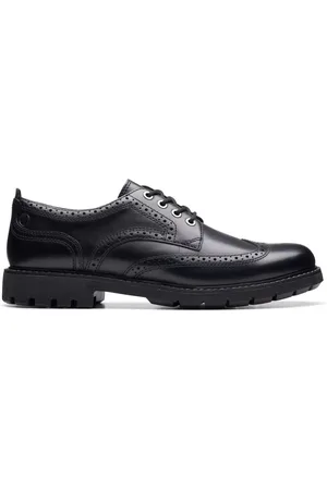 Clarks Homme, Chaussures, Noir, Taille: 39 1/2 EU Chaussure Brogue à lacets