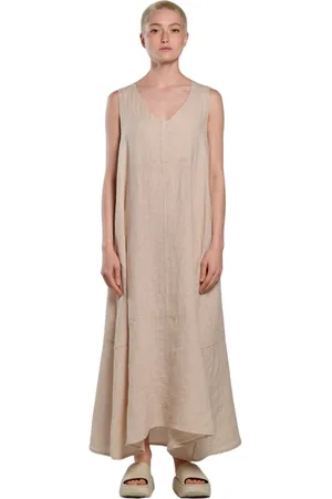 Bomboogie Femme, Robes, , Taille: 38 FR Robe Maxi A-ligne en Lin