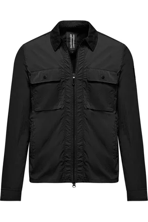 Bomboogie Homme, Vestes, Noir, Taille: XL Veste en nylon froissé
