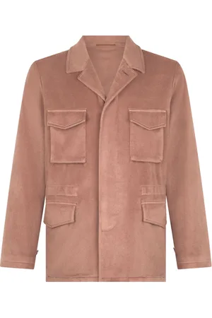 Boglioli Homme, Vestes, Rose, Taille: L Veste de terrain en cachemire teinte en pièce