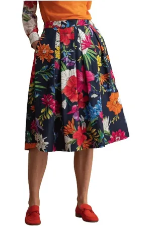 GANT Femme, Jupes, Multicolore, Taille: 38 FR Jupe Midi Florale