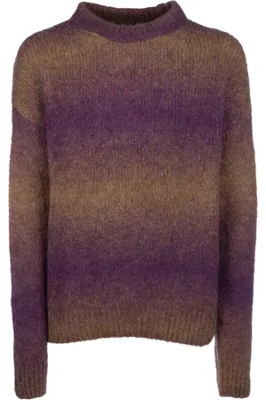 GANT Homme, Pulls, Violet, Taille: M Pull en maille à col rond