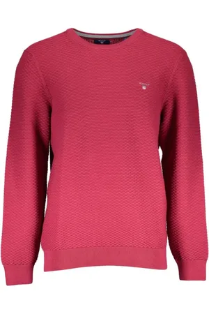 GANT Homme, Pulls, Rouge, Taille: L Pull en maille à col rond