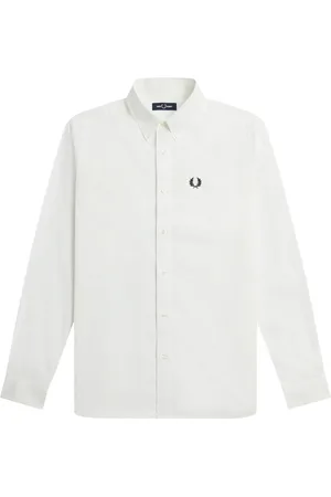 Fred Perry Homme, Chemises, Blanc, Taille: L Casual Shirt