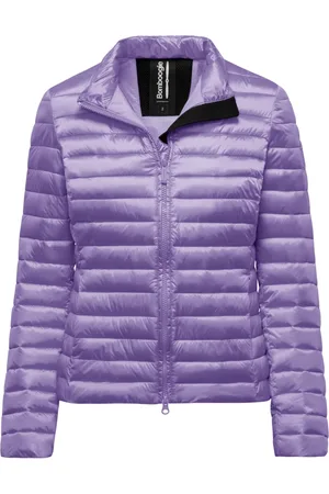 Bomboogie Femme, Vestes, Violet, Taille: 38 FR Veste Lumineuse en Nylon avec Rembourrage Effet Plume