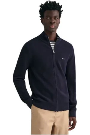 GANT Homme, Pulls, Bleu, Taille: L Cardigan Zippé