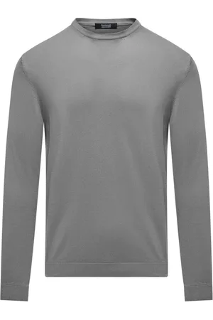 Bomboogie Homme, Pulls, Gris, Taille: XL Pull ras du cou en maille jersey
