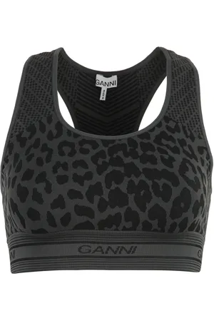 Ganni Femme, Sport, Multicolore, Taille: 40 FR Débardeur Sportif Léopard
