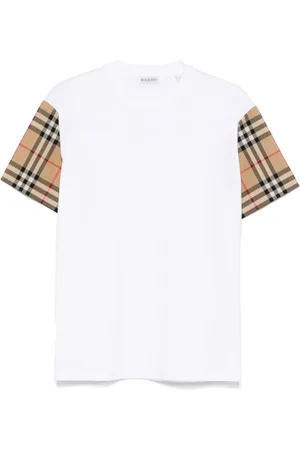 Burberry Femme, Tops, Blanc, Taille: 36 FR T-shirt en coton