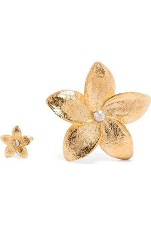 FORTE FORTE Femme, Accessoires, Jaune, Taille: ONE Size Boucles d`oreilles sculpture Frangipane