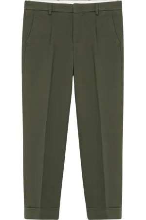 Brooks Brothers Homme, Pantalons, Vert, Taille: W32 Chinos Vert Kaki Stretch en Coton