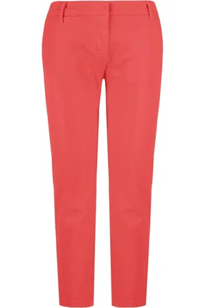 Bomboogie Femme, Pantalons, Rouge, Taille: 40 FR Pantalon Chino Léger en Twill de Coton Stretch