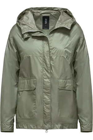 Bomboogie Femme, Vestes, Vert, Taille: 46 FR Parka Courte Brillante en Nylon