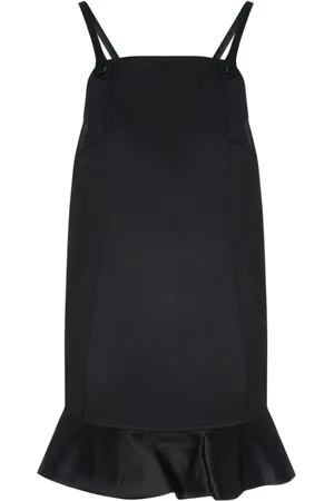 Ganni Femme, Robes, Noir, Taille: 42 FR Mini-robe en satin duchesse