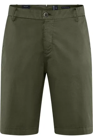 Bomboogie Homme, Shorts, Vert, Taille: W40 Bermuda en Coton avec Micro-Imprimé