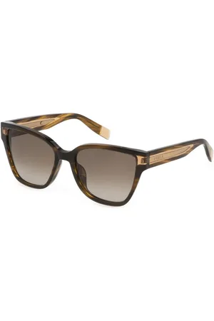Furla Femme, Accessoires, Brun, Taille: ONE Size Lunettes de soleil marron en acétate