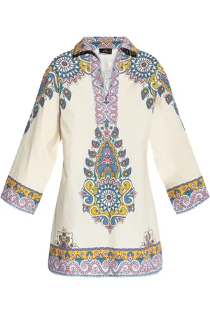 Etro Femme, Blouses et Chemises, Multicolore, Taille: 38 FR Tunique à Col en V