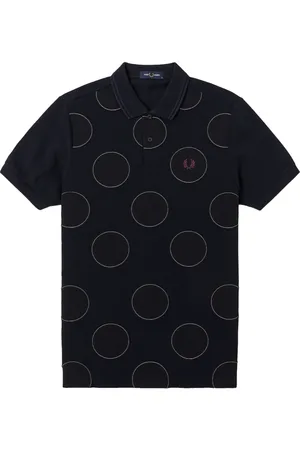 Fred Perry Homme, Tops, Bleu, Taille: S Chemise Post à Pois