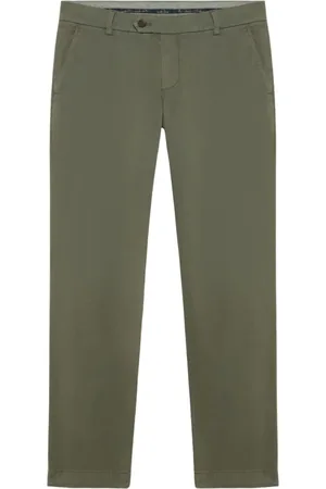 Brooks Brothers Homme, Pantalons, Vert, Taille: W40 Chinos Militaires Stretch en Coton