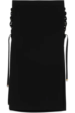 Elisabetta Franchi Femme, Jupes, Noir, Taille: 36 FR Jupe Noire Élégante pour Femmes