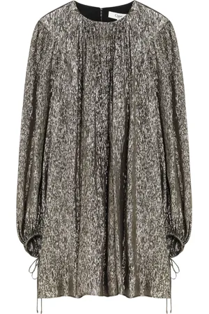 Chloé Femme, Robes, Noir, Taille: 38 FR Mini-robe froncée