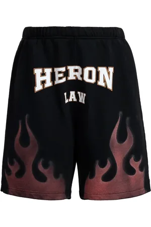 Heron Preston Homme, Shorts, Noir, Taille: XS Short Noir Imprimé Unique