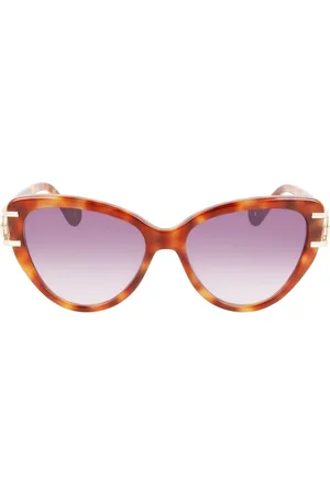Lanvin Femme, Accessoires, Brun, Taille: ONE Size Lunettes de soleil œil de chat avec monture en acétate