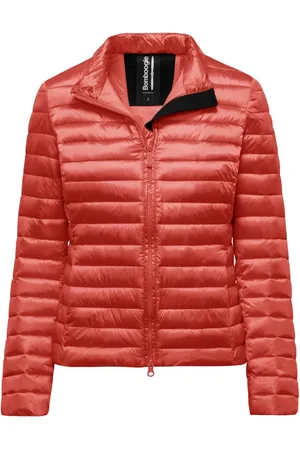 Bomboogie Femme, Vestes, Rouge, Taille: 40 FR Veste Légère en Nylon avec Rembourrage Effet Plume