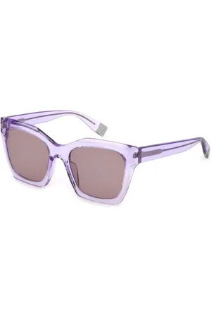 Furla Femme, Accessoires, Violet, Taille: ONE Size Lunettes de soleil lilas en plastique