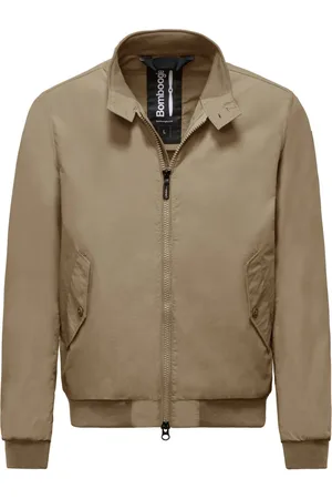 Bomboogie Homme, Vestes, Vert, Taille: S Blouson Bomber Non Doublé à Col Montant